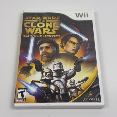 Star Wars: The Clone Wars - Republic Heroes (Nintendo Wii, 2009) CIB Tested