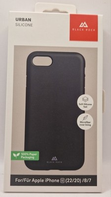 Black Rock Silikon Case Schutzhülle für Apple iPhone 7/8 SE 2022 2020 Schwarz