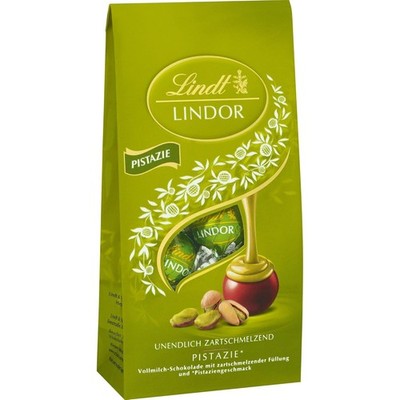 Lindt Lindor Pistazie Kugeln Vollmilch Cremig Schokolade Geschenk Beutel 137g