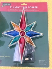 Choose Christmas Tree Top Topper! Angels, Vintage Star Tinsel Lighted Multicolor