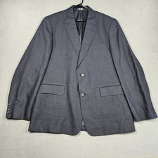 J. Crew Linen Blazer Mens 44R Black Two-Button Wedding 27" Sleeve Length