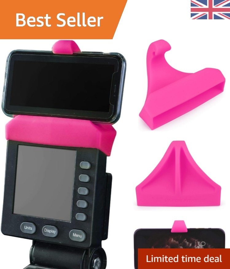 Innovador soporte de teléfono de silicona para remo, esquí y bicicleta Erg - Elegante rosa