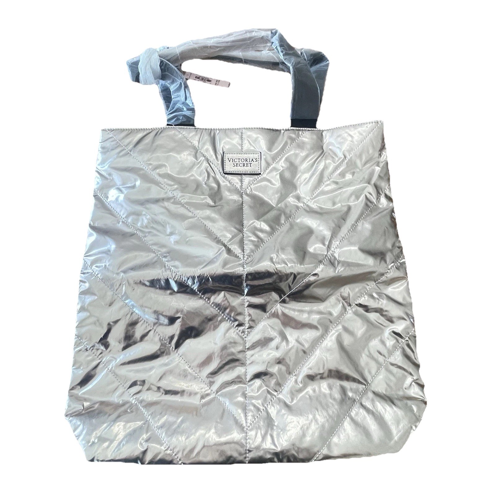 Victoria's Secret Rose Gold Metallic Tote Bag NWT