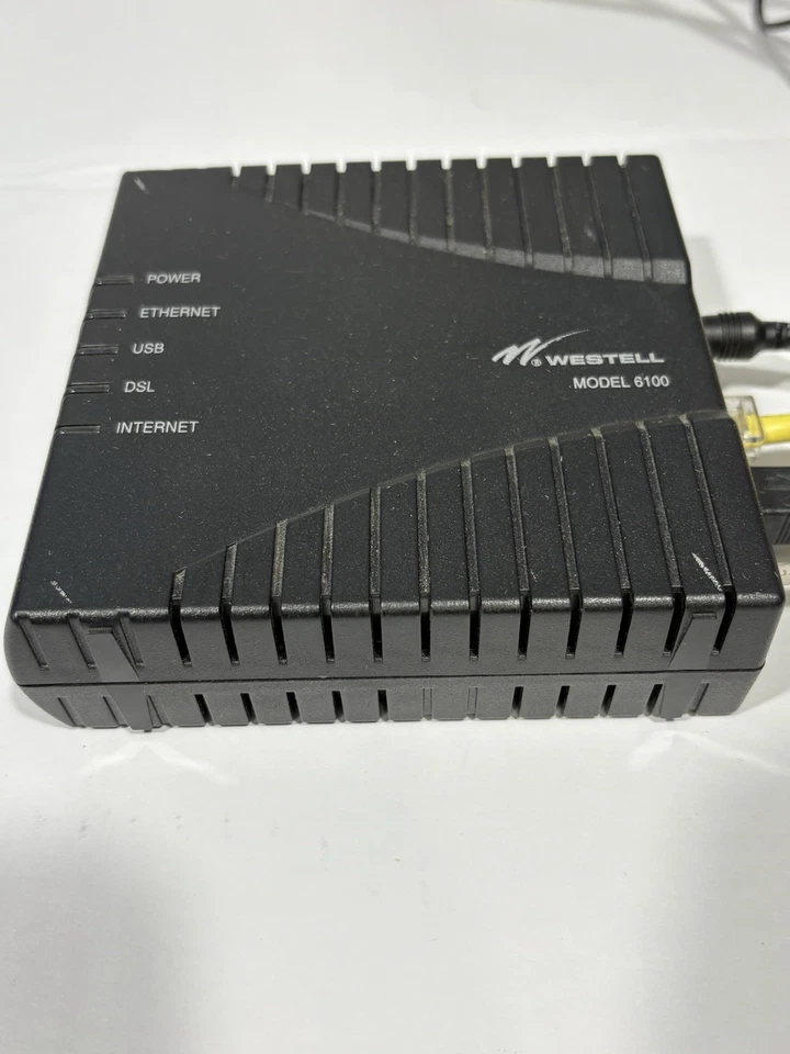 Westell DSL2+ Router Model 6100 Wind River 2006 C90-610015-06 w/ Extras + Video - Image 2 of 4
