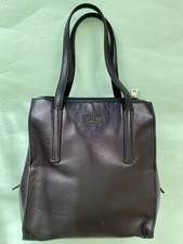 PRADA Nappa Tote Small Black Leather Hand Bag