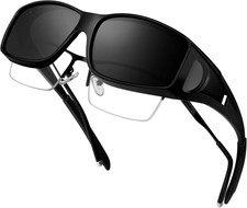 Fit over Glasses Polarized Sunglasses for Men Women with UV400 Protection Wra...