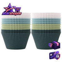 Muffinformen Silikon 12Er-Set Bpa-Frei Wiederverwendbar FüR Cupcakes Kuchen