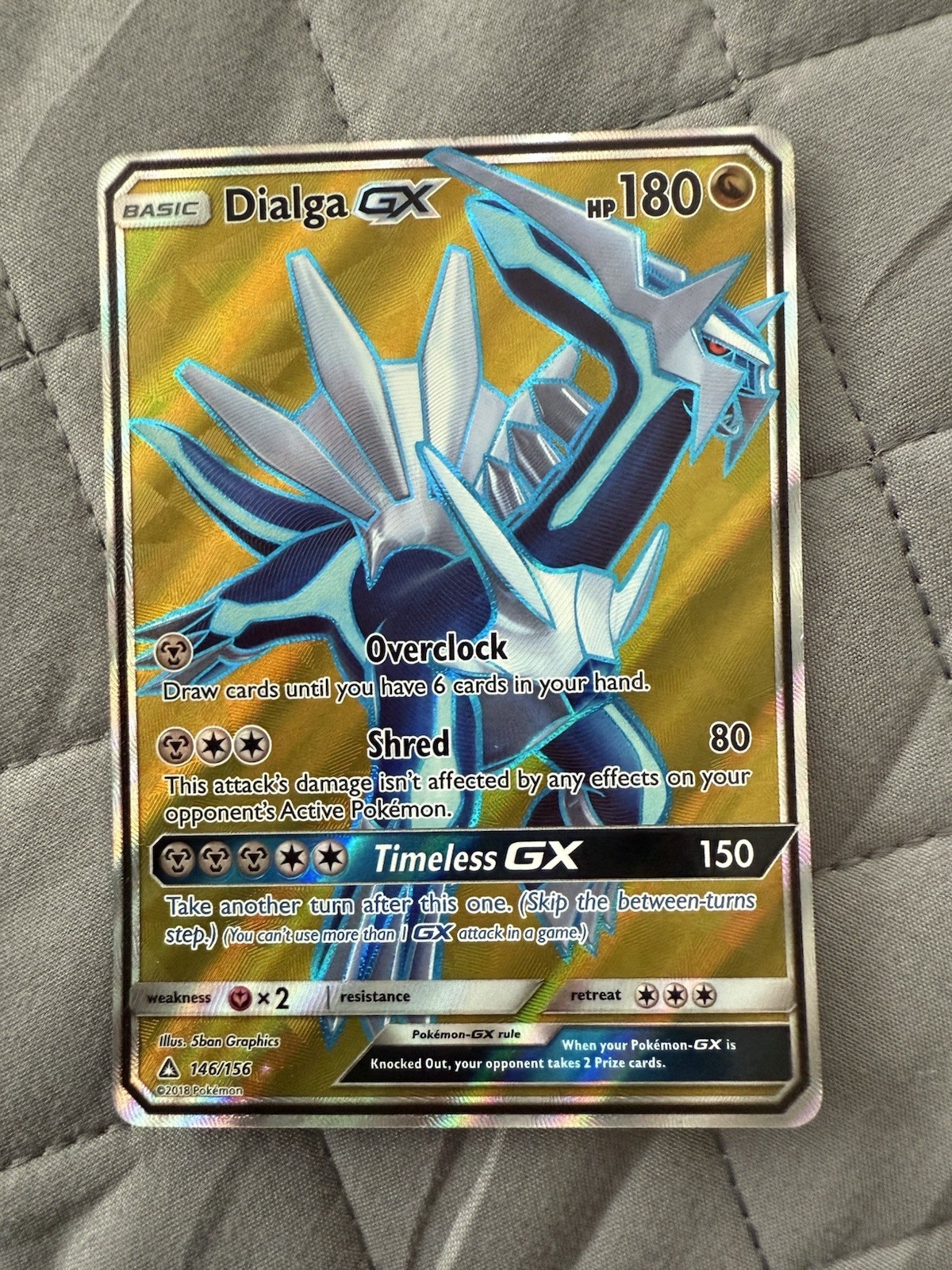 Dialga GX (Full Art) 146/156 Sm-Ultra Prism Holo