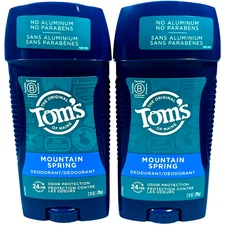 2 X Tom's of Maine - Men's Antiperspirant Deodorant Mountain Spring - 2.8 oz