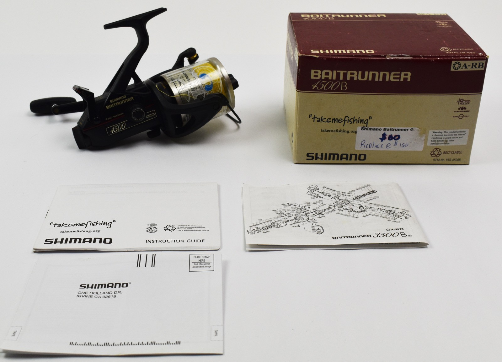 Shimano Baitrunner 4500B Spinning Reel with Box BM9