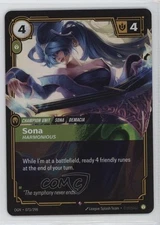 2025 Riftbound Origins: League of Legends TCG OGN Foil Sona Harmonious #073