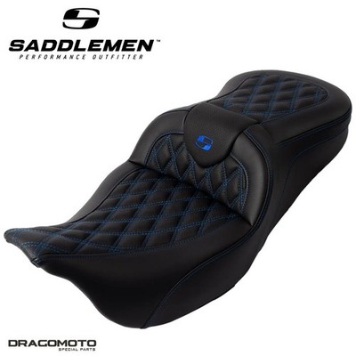 SITZBANK HARLEY TOURING SADDLEMEN Roadsofa  808-07B-182B1 2-Up Seat Schwarz S...