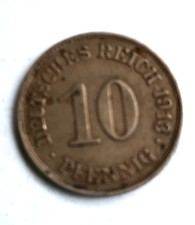 Kaiserreich 10 Reichspfennig 1913 E sehr sch&ouml;n