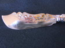 Solid Silver Beautiful Butter Knife Victorian Dated 1876 Silversmith George Unit