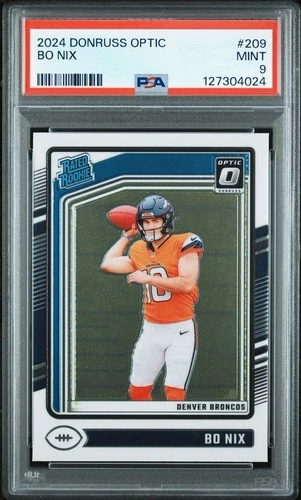 2024 PANINI DONRUSS OPTIC #209 BO NIX ROOKIE RC PSA 9