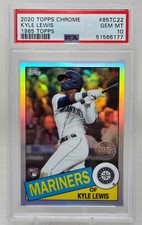 2020 Topps Chrome 1985 Refractor KYLE LEWIS RC CARD PSA 10 GEM MINT