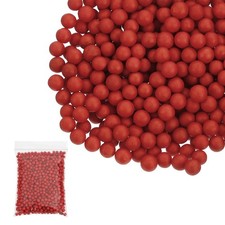 Foam Beads, 7-9mm Mini Small Balls Polystyrene Beads Red