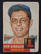 1953 Topps Dom DiMaggio #149 Red Sox Vintage Baseball Card