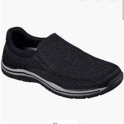 Skechers Men's Size 14  Relaxed Fit Expected Gomel Casual Slip-on Black Sneaker
