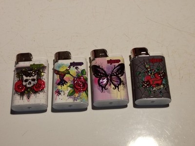 DJEEP Pocket Lighters Tattoo Collection 4-Pack