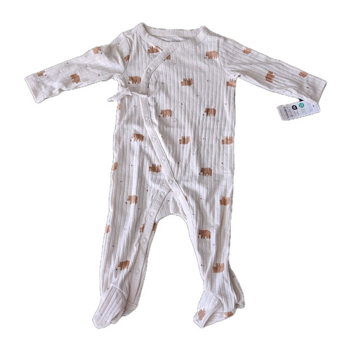 Baby Adaptive Long Sleeve Pajama Romper - Picture 1 of 6