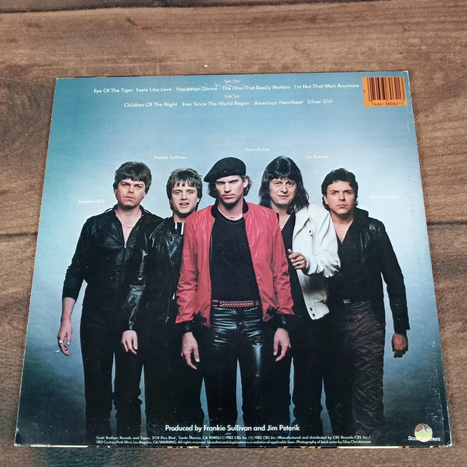 Survivor Eye of the Tiger Vinyl Record LP Album Original 1982 Scott Brothers — 第 3/4 张图片