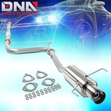 4burnt Muffler Tip Stainless Exhaust Catback System For 97-01 Prelude Bb H22