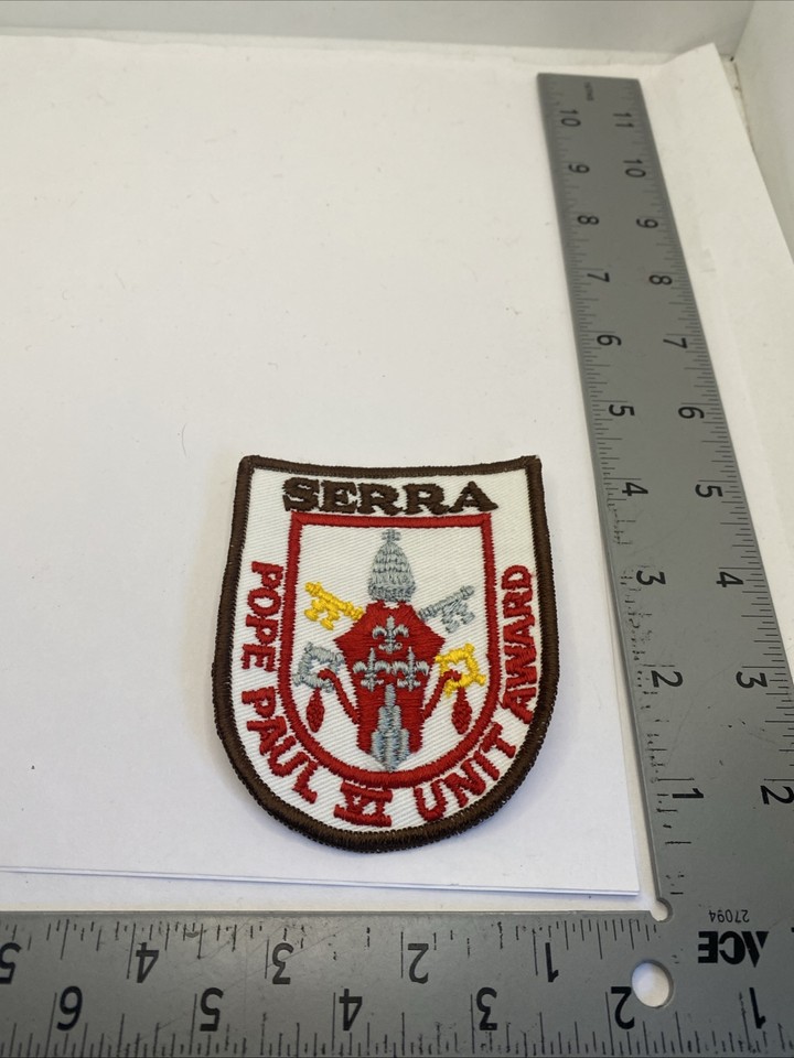 Red Bsa Lettering Serra Pope Paul VI Unit Award Red Letters BSA Boy Scouts 6A-1171J | eBay