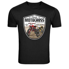 Classic Motocross Racing Bike Graphic T Shirt Motorsport Tee
