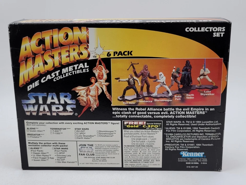 Star Wars Action Masters Die Cast Metal Coleccionables Paquete de 6 Set de Coleccionista Foto 2 de 4