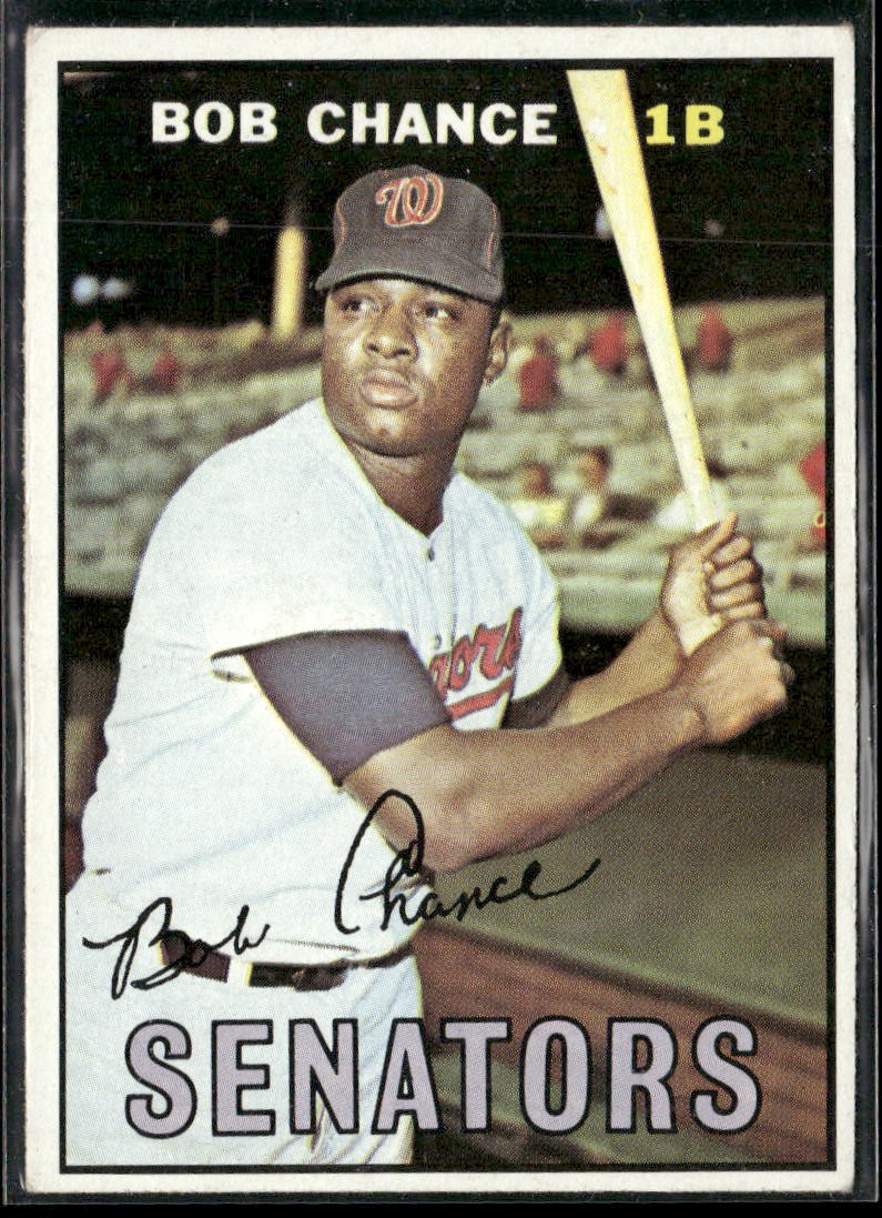 1967 Topps Bob Chance Washington Senators #349