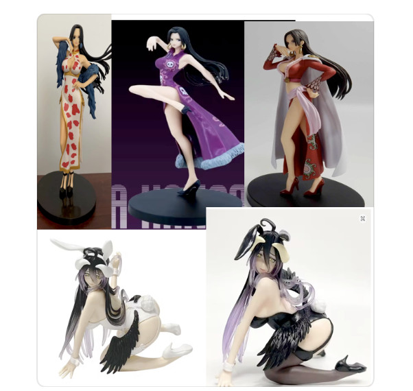 Lot of FIVE (5) ANIME FIGURES ALL NEW for  2026 no boxes