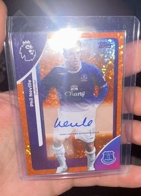 Topps Premier League 2025-26 - Phil Neville Everton Auto Orange Parallel - 3/25