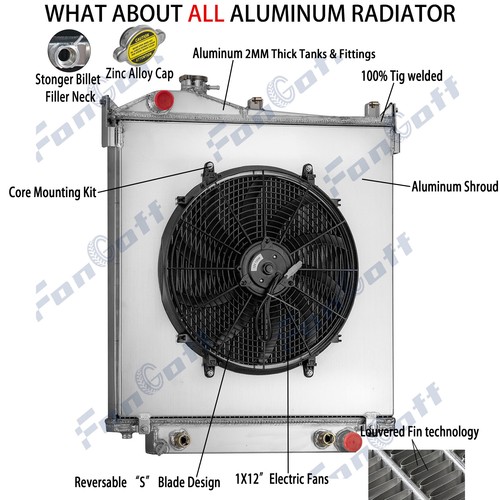 3Row Core Aluminum Radiator Shroud Fan Fit 2006-2010 Ford Explorer Sport Trac V8