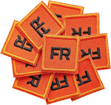 10-Piece FR Clothing Patches - Iron On, Replacement Garment Patches for FR Shirt