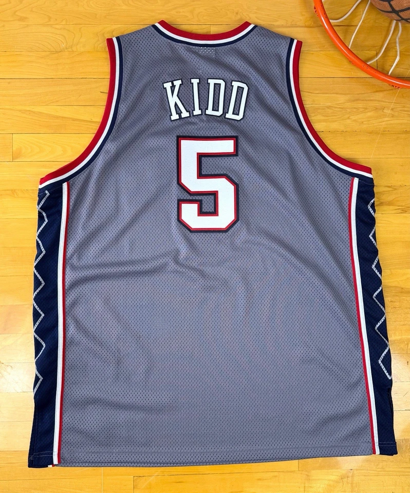 Jason Kidd New Jersey Nets Vintage Authentic 2002 NBA Finals Basketball Brooklyn - Image 2 of 4