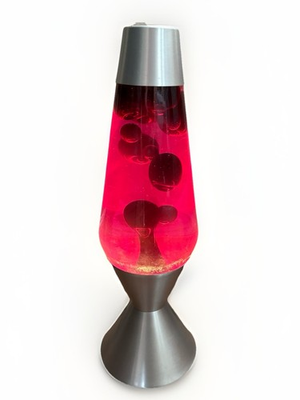 #ad Lava Lamp Premiere Motion amp; Glitter Model 5200 52 OZ Silver Base Black Wax H5208 $94.99