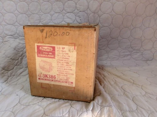 Dayton 3K386BG Motor ,Belt Drive Fan and Blower Motor NEW OLD STOCK