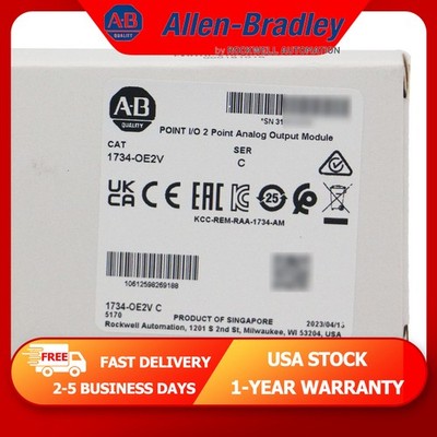 New AB 1734-OE2V POINT I/O 2Point Analog Output Module US Stock-Same Day Ship