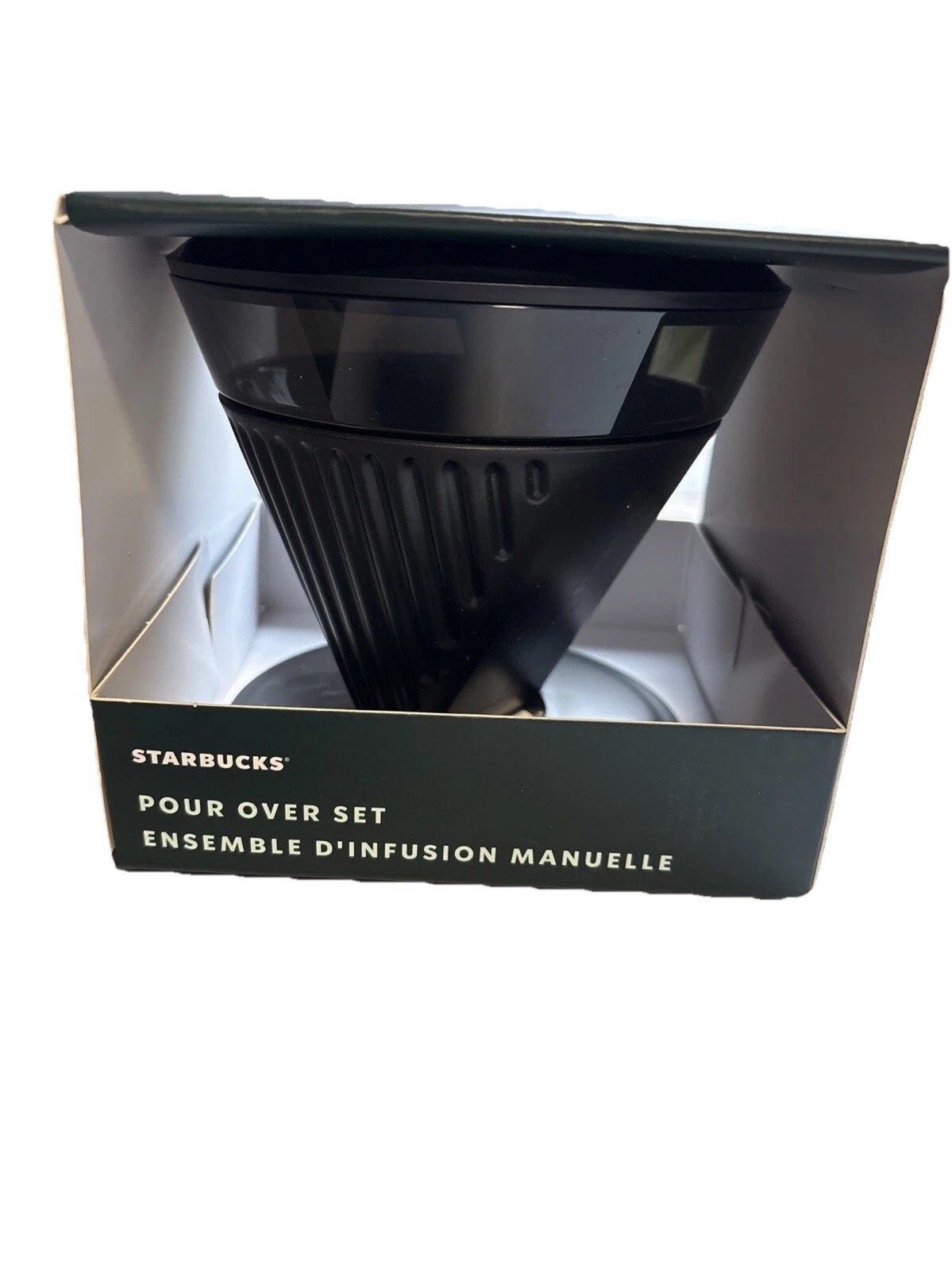 Starbucks Pour Over Coffee Brewer Single Serve Drip Set 12oz New