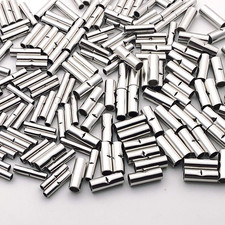 300Pcs Non-Insulated Butt Connectors 22-18AWG 16-14AWG 12-10AWG Gauge Seamless U