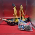 5736 Playmobil Pirate Ship, 2004 with ship figures and accessories, vintage