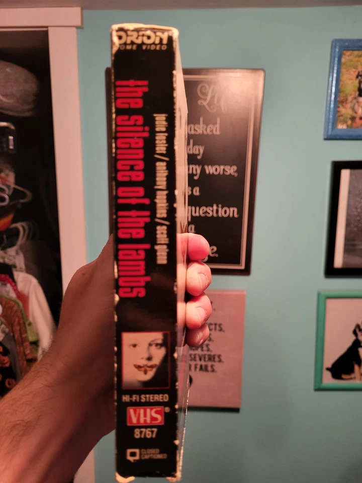 The Silence Of The Lambs VHS (1991) Red Flap Tape EP Mode (Rare HTF)  - Image 3 of 4