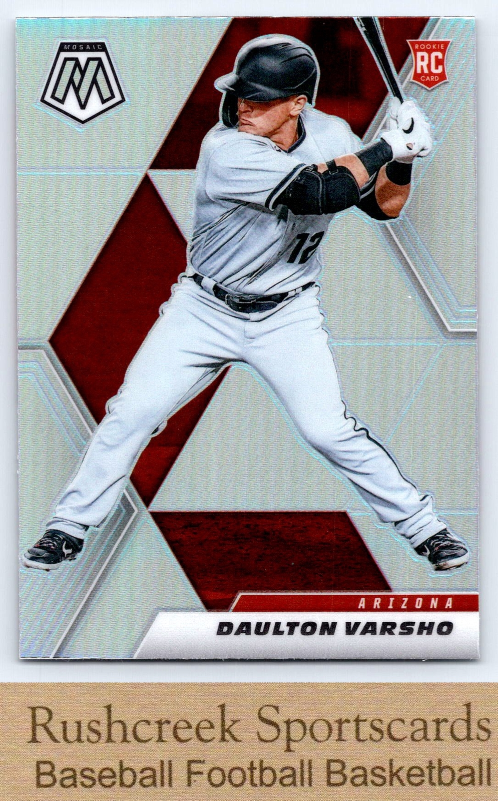2021 Panini Mosaic #238 Daulton Varsho RC Rookie Silver Prizm