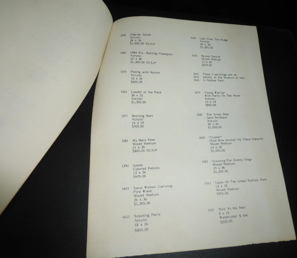 Gene Locklear Signed Original Art Exhibit Program PSA/DNA COA Padres Autograph - Image 4 of 4