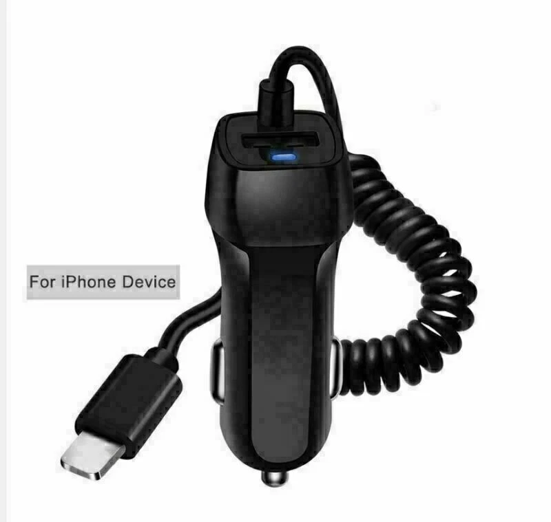 Car Charger Adapter for iPhone 14 13 12 11 Pro Max X XS Fast Charging Cable cord - Image 2 of 4