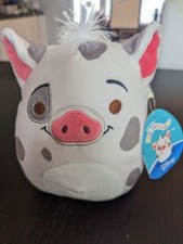 Disney Squishmallow 7.5" Pua the Pig from Moana Original Kelly Toy Plush NEW