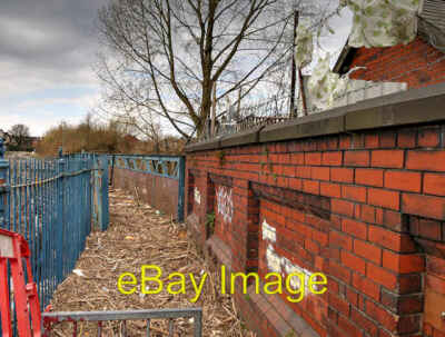 Photo 6x4 Pioneer Mills Footbridge (Flood Damage) Radcliffe The metal foo c2016