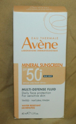 Avene Mineral Sunscreen SPF50 Multi-Defense Fluid 1.3 fl oz Exp: 8/26