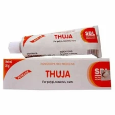 Thuja Homeopathic Mole Remover Herbal Cream Wart Tag Corn Solution SBL - 25  grm